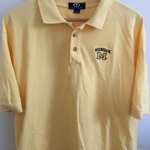 Vintage UMich Maize & Blue Polo Men's XL